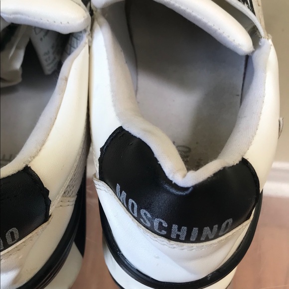 Love MOSCHINO Sneakers Leather Star Slip On Logo - Picture 15 of 16